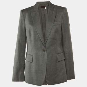 Stella McCartney Grey Wool Button Front Blazer M