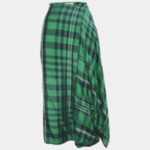 Stella McCartney Green Plaid Harem Pants M