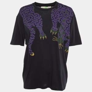 Stella McCartney Midnight Blue Printed Crew Neck T-Shirt M