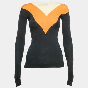 Stella McCartney Multicolor Wool Long Sleeve Sweater S