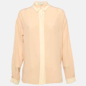 Stella McCartney Pink Silk Long Sleeve Shirt S