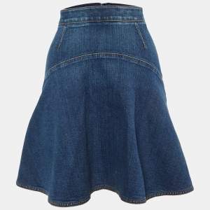 Stella McCartney Blue Denim A-Line Mini Skirt S