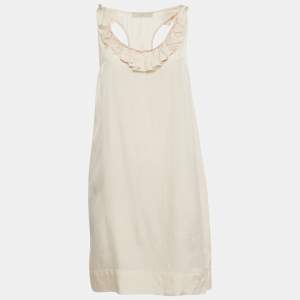 Pre Owned Stella McCartney Pink Silk Blend Sleeveless Mini Dress S