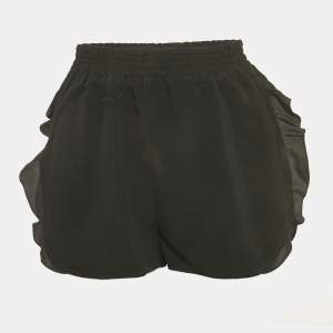 مملوكة مسبقًا Stella McCartney Black Crepe Ruffled Shorts S