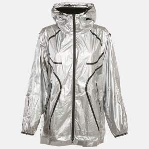 Pre Owned Stella McCartney x Adidas Metallic Nylon Training Jacket M