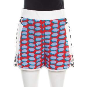 Stella McCartney Multicolor Speech Balloon Printed Shorts S