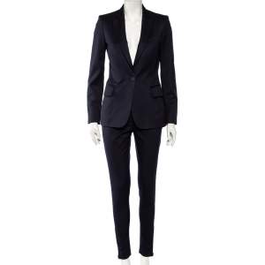 Stella McCartney Navy Blue Wool Blazer & Tapered Leg Pants S