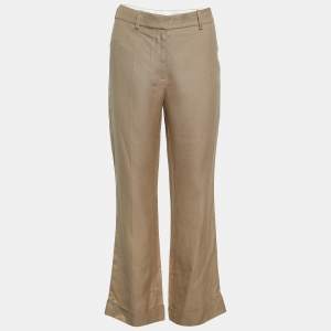 Stella McCartney Beige Cuffed Hem Trousers M