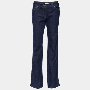 Stella McCartney Navy Blue Denim Studded Detail Jeans L