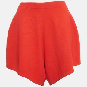Stella McCartney Red Knit Elasticated High Waist Shorts XS