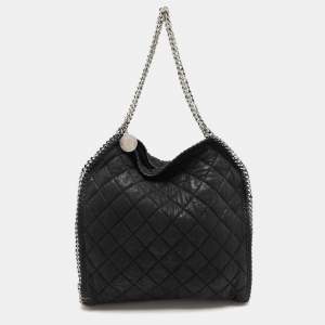 Stella McCartney Black Fabric Small Falabella Tote