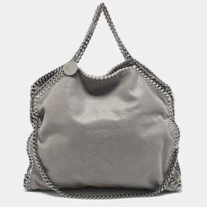 Stella McCartney Grey Faux Suede Small Falabella Tote