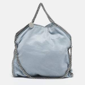 Stella McCartney Light Blue Faux Suede Small Falabella Tote