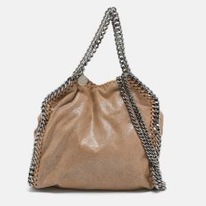 Stella McCartney Beige Faux Leather Mini Falabella Tote