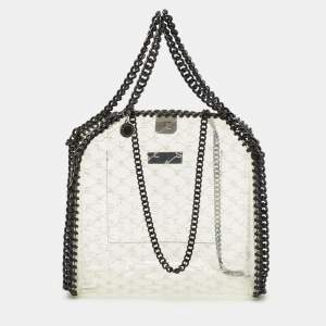 Stella McCartney Clear PVC Logo Falabella Tote