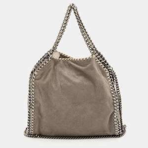 مملوكة مسبقًا Stella McCartney Falabella Mini Grey Faux Suede Tote