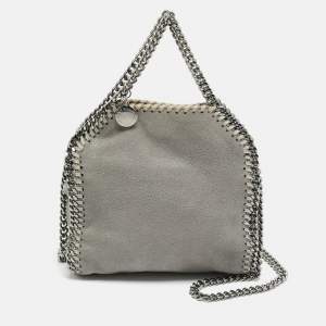 Pre Owned Stella McCartney Falabella Tiny Grey Faux Leather Tote