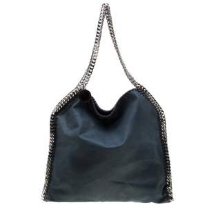 Stella McCartney Dark Green Faux Leather Small Falabella Tote