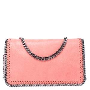 Stella McCartney Coral Faux Leather Falabella Flap Shoulder Bag