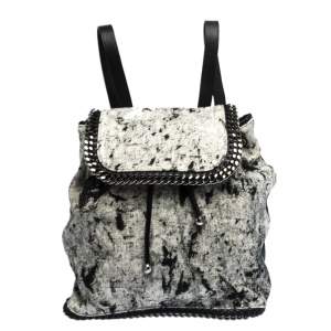 Stella McCartney Grey Canvas and Leather Falabella Backpack