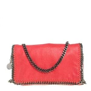 Pre Owned Stella McCartney Chilli Red Faux Leather Falabella Crossbody Bag