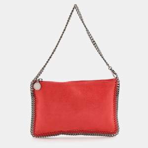Stella McCartney Orange Faux Leather Falabella Shoulder Bag