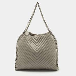 Stella McCartney Grey Faux Leather Small Falabella Tote