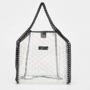 Pre Owned Stella McCartney Clear PVC Logo Falabella Tote