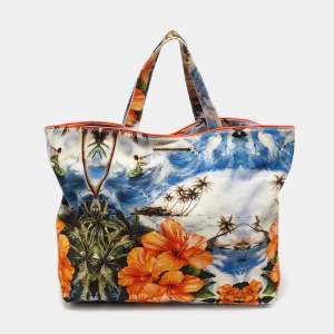Stella McCartney MultiColor Beach Printed Canvas Vanessa Tote