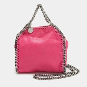 Stella McCartney Pink Faux Suede Tiny Falabella Tote