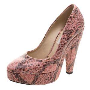 Stella McCartney Corinne Python Platform Pumps Size 38
