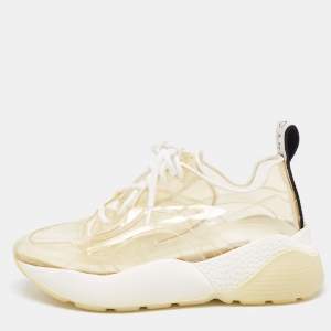 Stella McCartney Light Yellow PVC Eclypse Sneakers Size 39