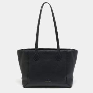 مملوكة مسبقًا Strathberry Mosiac Black Leather Shopper Tote