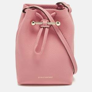Pre Owned Strathberry Osette Midi Pink Leather Pouch