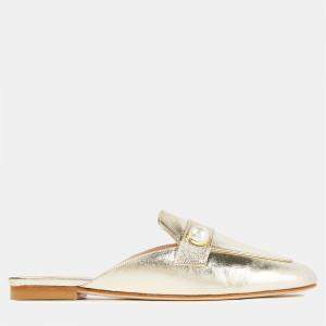 Stuart Weitzman Leather Flat Mules Size 37.5