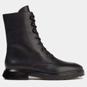 Stuart Weitzman Leather Combat Ankle Boots 36