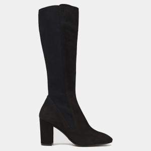 Stuart Weitzman Suede Block Heel Over The Knee Boots 37.5
