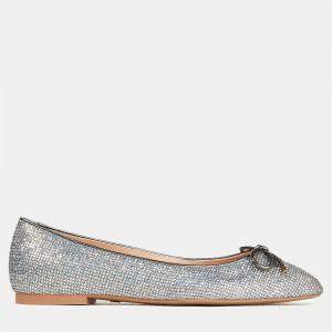 Stuart Weitzman Glitter Ballet Flats 36.5