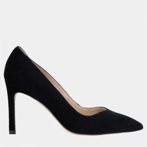 Stuart Weitzman Black Velvet Pumps 41
