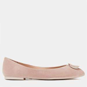 Stuart Weitzman Beige Suede Ballet Flats Size 37.5