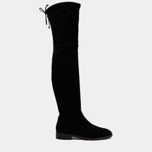 Stuart Weitzman Black Suede Over The Knee Boots Size 40