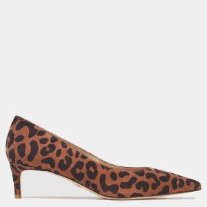 Stuart Weitzman Brown Leopard Print Suede Pumps Size 39