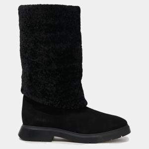 Stuart Weitzman Shearling and Suede Snow Boots Size 37