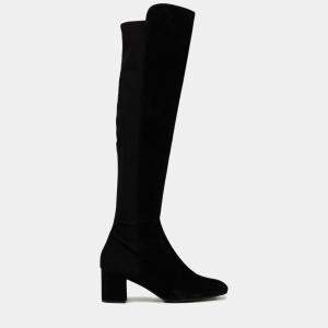 Stuart Weitzman Suede and Knit Fabric Over the Knee Boots Size 36