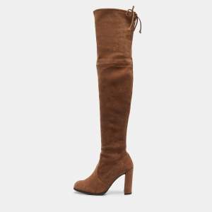 Stuart Weitzman Brown Suede Knee Length Boots Size 39