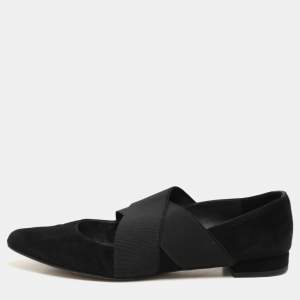 Stuart Weitzman Black Elastane and Suede Pumps Size 37