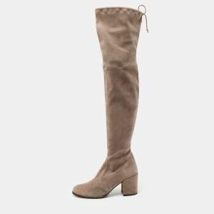 Stuart Weitzman Brown Suede Over The Knee Boots Size 38