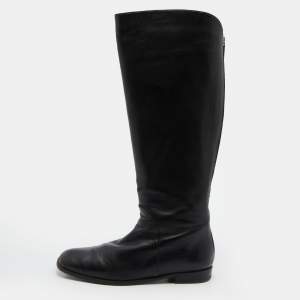 Stuart Weitzman Black Leather Knee Length Boots Size 39