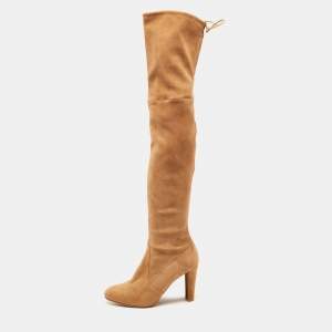 Stuart Weitzman Brown Suede Over The Knee Boots Size 39