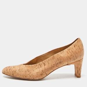 Stuart Weitzman Beige Cork Pumps Size 37